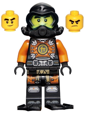 Preowned LEGO® Minifigure – NINJAGO njo0700 Cole Seabound Scuba Gear