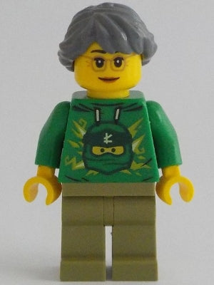 Preowned LEGO® Minifigure – NINJAGO njo0734 Misako Green Hoodie