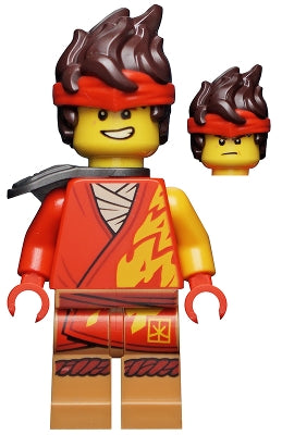 Preowned LEGO® Minifigure – NINJAGO njo0739 Kai Core Hair Shoulder Pad