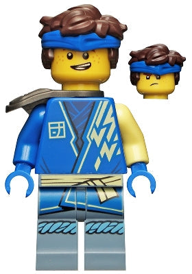 Preowned LEGO® Minifigure – NINJAGO njo0744 Jay Core Hair Shoulder Pad