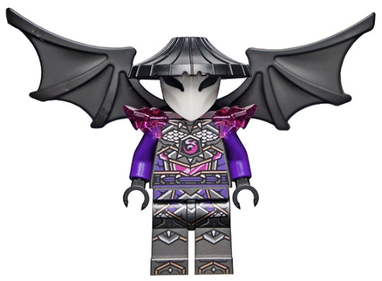 Preowned LEGO® Minifigure – NINJAGO njo0802 General Vangelis Plain Black Head