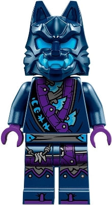 Preowned LEGO® Minifigure – NINJAGO njo0857 Wolf Mask Warrior - Dark Blue and Dark Azure Mask
