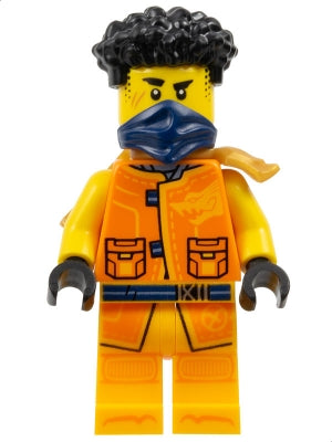 Preowned LEGO® Minifigure – NINJAGO njo0898 Arin - Tang Jacket, Dark Blue Bandana, Scabbard