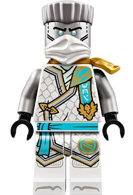 Preowned LEGO® Minifigure – NINJAGO njo0906 Zane - Dragons Rising, Tournament Armor, Scabbard