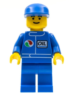 Preowned LEGO® Minifigure – Town oct016 Octan Blue Oil Blue Legs Blue Cap