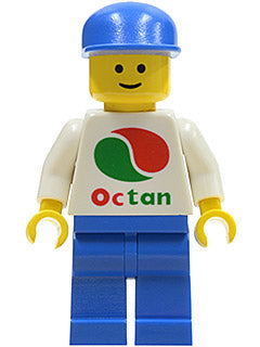 Preowned LEGO® Minifigure – Town oct052 Octan White Logo Blue Legs Blue Cap