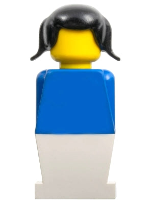 Preowned LEGO® Minifigure – LEGOLAND old020 LEGOLAND Blue Torso White Legs Black Pigtails H