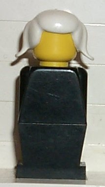 Preowned LEGO® Minifigure – LEGOLAND old037 LEGOLAND Black Torso Black Legs White Pigtails