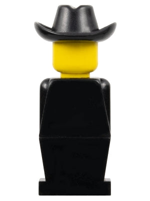 Preowned LEGO® Minifigure – LEGOLAND old040 LEGOLAND Black Torso Black Legs Black Cowboy Ha