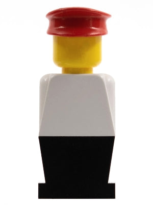 Preowned LEGO® Minifigure – LEGO®LAND old049 LEGO®land White Torso Black Legs Red Hat