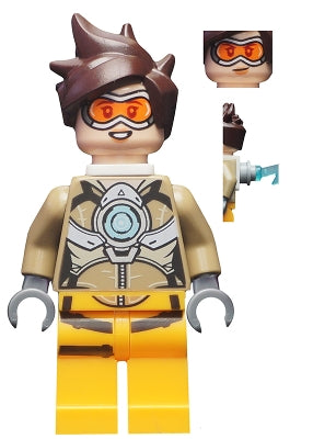 Preowned LEGO® Minifigure – Overwatch ow001 Tracer (Lena Oxton)