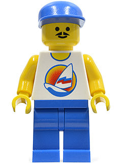 LEGO® Minifigure Town par033 Surfboard on Ocean Blue Legs Blue Cap