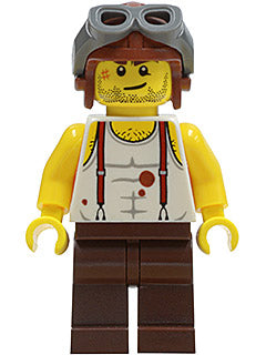 Preowned LEGO® Minifigure – Pharaohs Quest pha006 Mac McCloud Aviator Cap