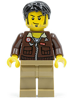 Preowned LEGO® Minifigure – Pharaohs Quest pha012 Jake Raines Aviator Jacket