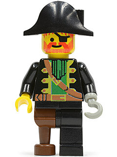 Preowned LEGO® Minifigure – Pirates pi002 Captain Red Beard Plain Pirate Hat