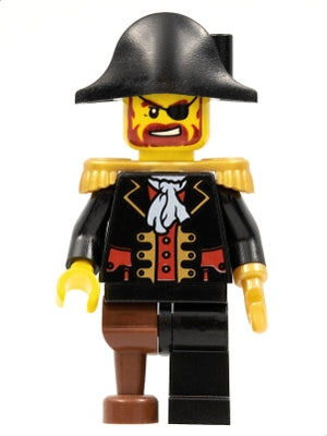 Preowned LEGO® Minifigure – Pirates pi116 Captain Brickbeard Plain Bicorne Hat