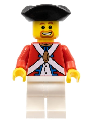 Preowned LEGO® Minifigure – Pirates pi123 Imperial Soldier II Officer Brown Beard