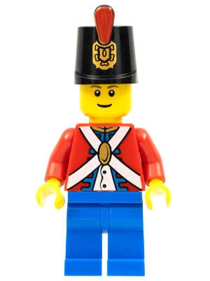 Preowned LEGO® Minifigure – Pirates pi135b Imperial Soldier II Shako Hat Printed Blue Legs