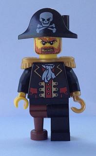 Preowned LEGO® Minifigure – Pirates pi142 Captain Brickbeard No Eye Patch