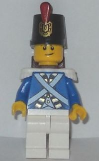 Preowned LEGO® Minifigure – Pirates pi153 Bluecoat Soldier 2 Lopsided Smile