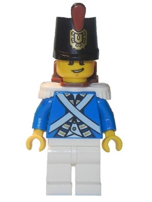 Preowned LEGO® Minifigure – Pirates pi154 Bluecoat Soldier 3 Lopsided Grin