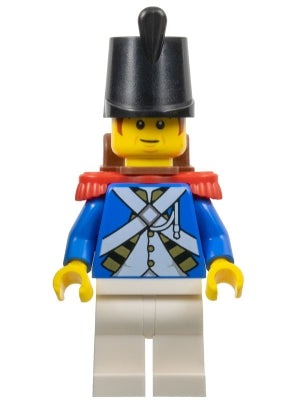 Preowned LEGO® Minifigure – Pirates pi196 Imperial Soldier IV Male Reddish Brown Sideburns