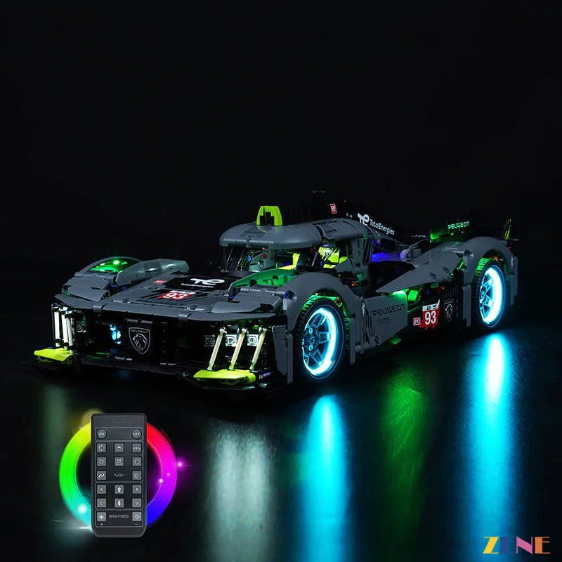 LEGO Light Kit for PEUGEOT 9X8 24H Le Mans Hybrid Hypercar 42156 Ver. 2