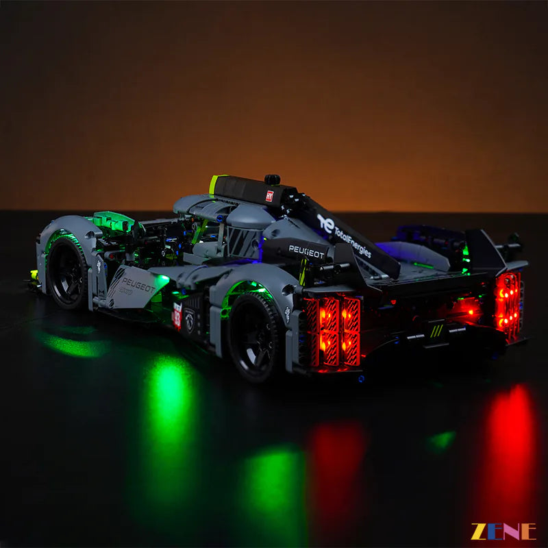 LEGO Light Kit for PEUGEOT 9X8 24H Le Mans Hybrid Hypercar 42156 Ver. 2