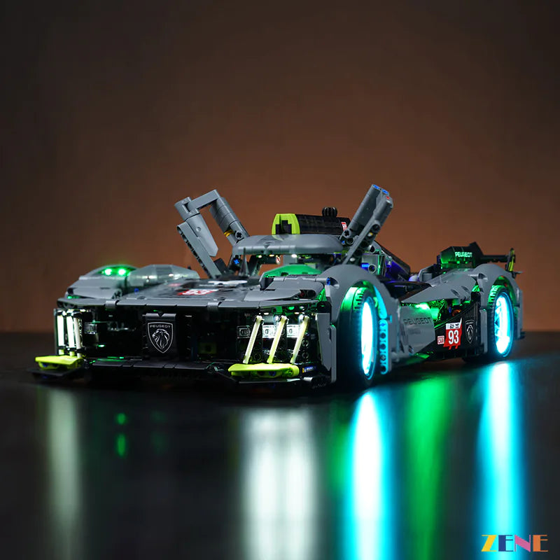 LEGO Light Kit for PEUGEOT 9X8 24H Le Mans Hybrid Hypercar 42156 Ver. 2