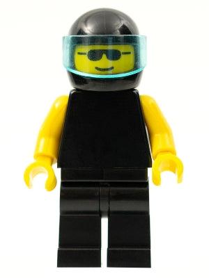LEGO® Minifigure Town pln011 Plain Black Torso w/Yellow Arms Black Legs Sunglass