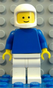 LEGO Minifig Town Pln127 Plain Blue Torso W Blue Arms White Legs White LEGO Minifig Town Pln127 Plain Blue Torso W Blue Arms White Legs White