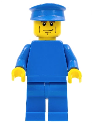 LEGO® Minifigure Town pln178 Plain Blue Torso w/Blue Arms Blue Legs Blue Hat