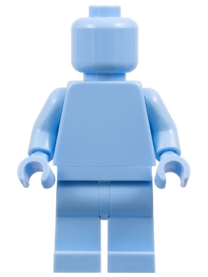 Preowned LEGO® Minifigure – FIRST LEGO League pln200 Plain Bright Light Blue Torso, Bright Light Blue Legs, Bright Light Blue