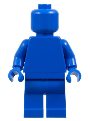 Preowned LEGO® Minifigure – FIRST LEGO League pln206 Plain Blue Torso, Blue Legs, Blue Head (Monochrome)