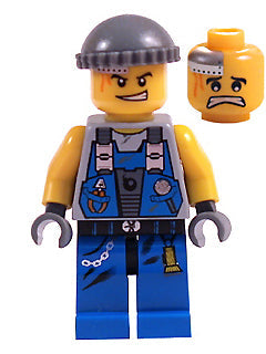 Preowned LEGO® Minifigure – Power Miners pm012 Power Miner Engineer Knit Cap