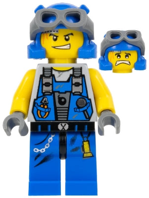 Preowned LEGO® Minifigure – Power Miners pm014 Power Miner Engineer Goggles