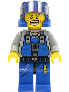 Preowned LEGO® Minifigure – Power Miners pm020 Power Miner Doc Visor