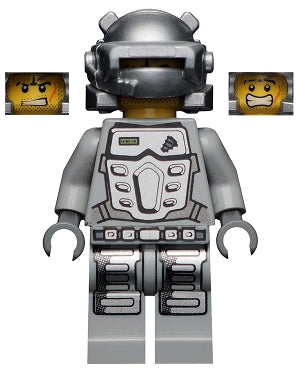 Preowned LEGO® Minifigure – Power Miners pm024 Power Miner Rex Gray Outfit