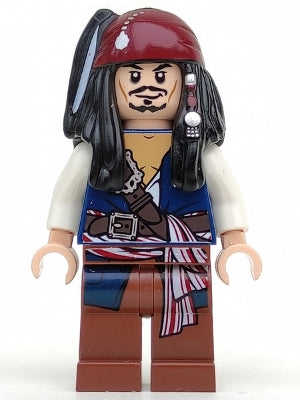 Preowned LEGO® Minifigure – Pirates of the Caribbean poc001 Captain Jack Sparrow