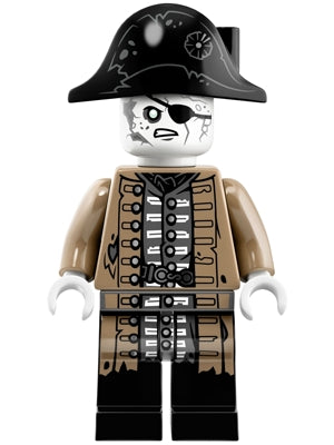 Preowned LEGO® Minifigure – Pirates of the Caribbean poc038 Lieutenant Lesaro