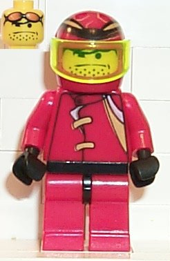 Preowned LEGO® Minifigure – Racers rac014 Racer Driver Nitro Flash
