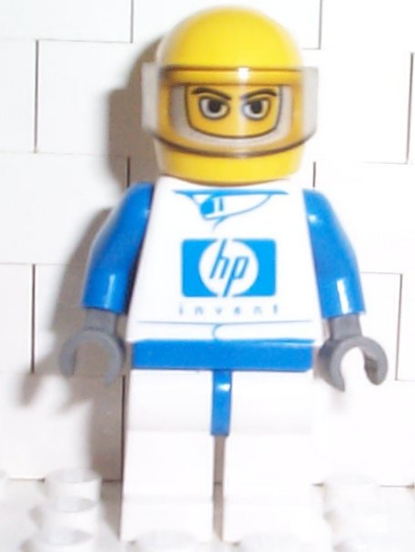 Preowned LEGO® Minifigure – Racers rac018s F1 Williams Team Racer w/Torso Sticker