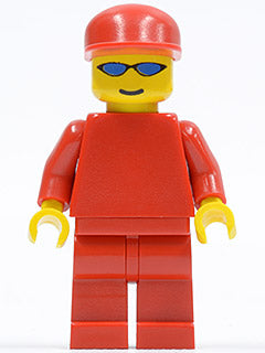 Preowned LEGO® Minifigure – Racers rac026 F1 Ferrari Truck Driver w/out Torso Sticker