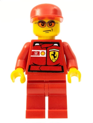 Preowned LEGO® Minifigure – Racers rac037s F1 Ferrari Engineer 3 w/Torso Stickers