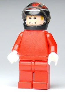 Preowned LEGO® Minifigure – Racers rac042 F1 Ferrari K. Raikkonen w/Helmet Black Printed w/