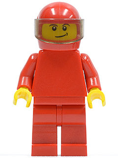 Preowned LEGO® Minifigure – Racers rac052 F1 Ferrari Pit Crew Tire Carrier