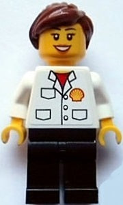 Preowned LEGO® Minifigure – Racers rac053s F1 Ferrari Fuel Engineer w/Torso Sticker