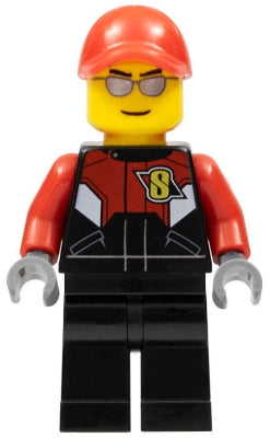 Preowned LEGO® Minifigure – Town rac058 Racing Bike Driver 2