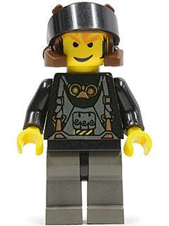 Preowned LEGO® Minifigure – Rock Raiders rck008 Axel Black Visor