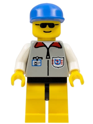 Preowned LEGO® Minifigure – Town res001 Coast Guard 1 Yellow Legs Blue Cap